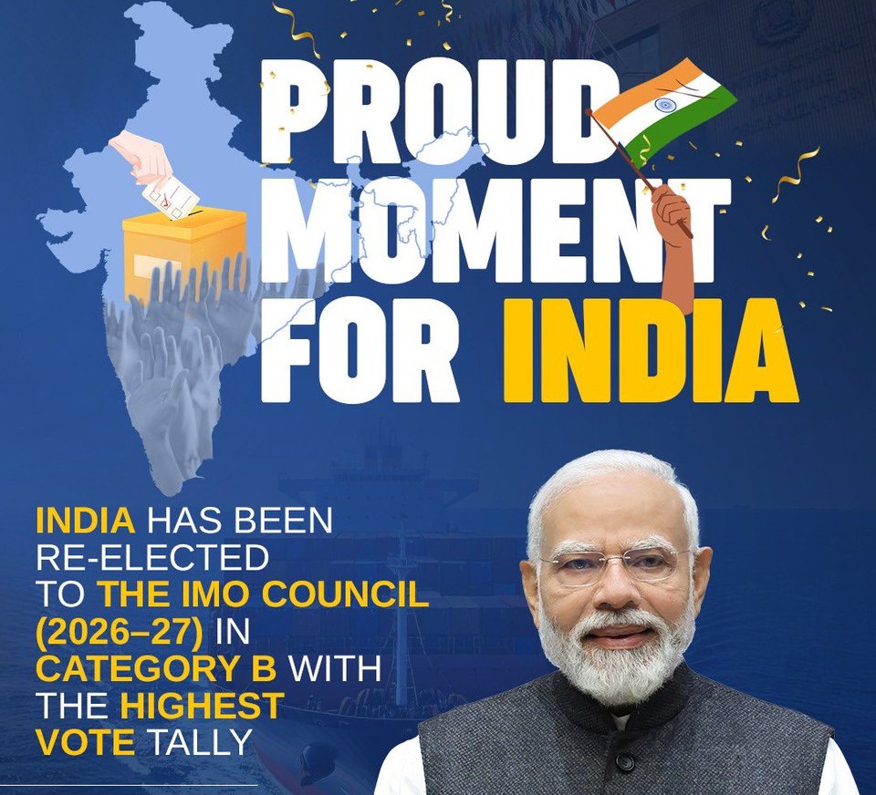 India Re-elected to IMO Council with Highest Vote Tally