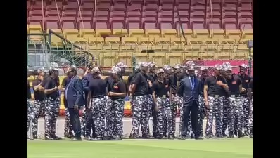 Police Tighten Security With Safety Drills At Chinnaswamy Stadium
