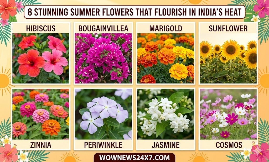 Colorful Companions: Summer Flowers That Transform Indian Homes and Gardens