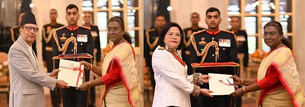 Global Ties Strengthened: President Murmu Welcomes Envoys from Five Nation