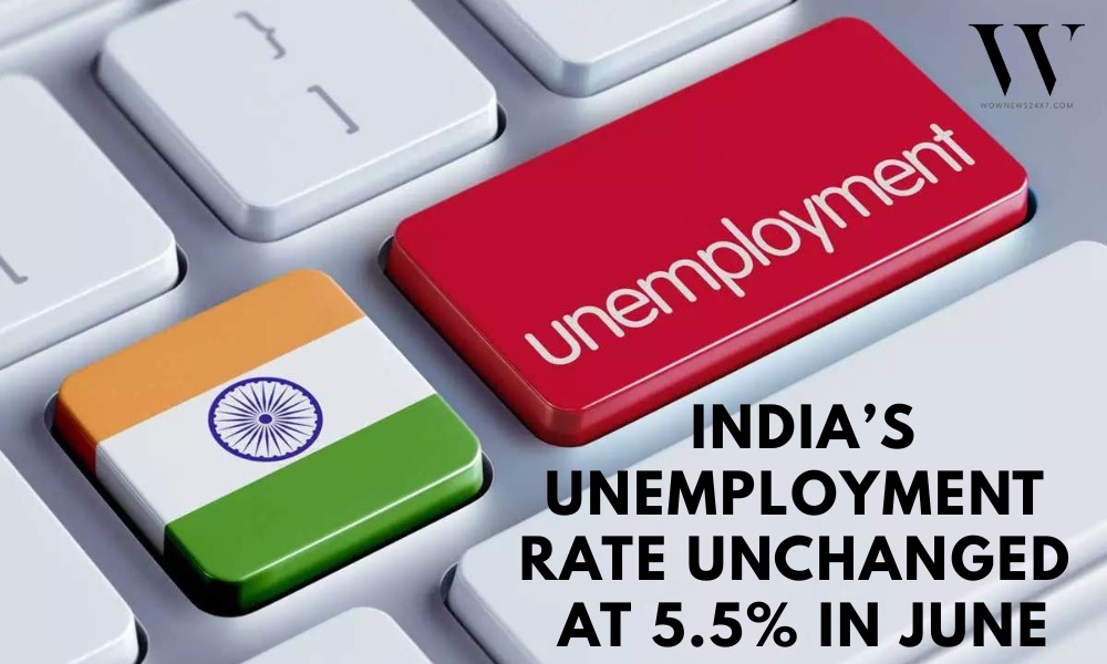 India’s Unemployment Rate Edges to 5.5% in June