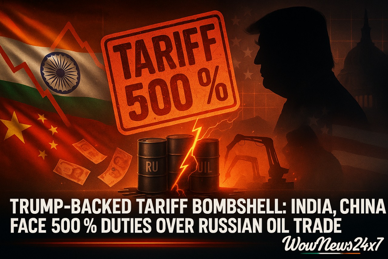 Trump-Backed Tariff Bombshell: India, China Face 500% Duties Over Russian Oil Trade