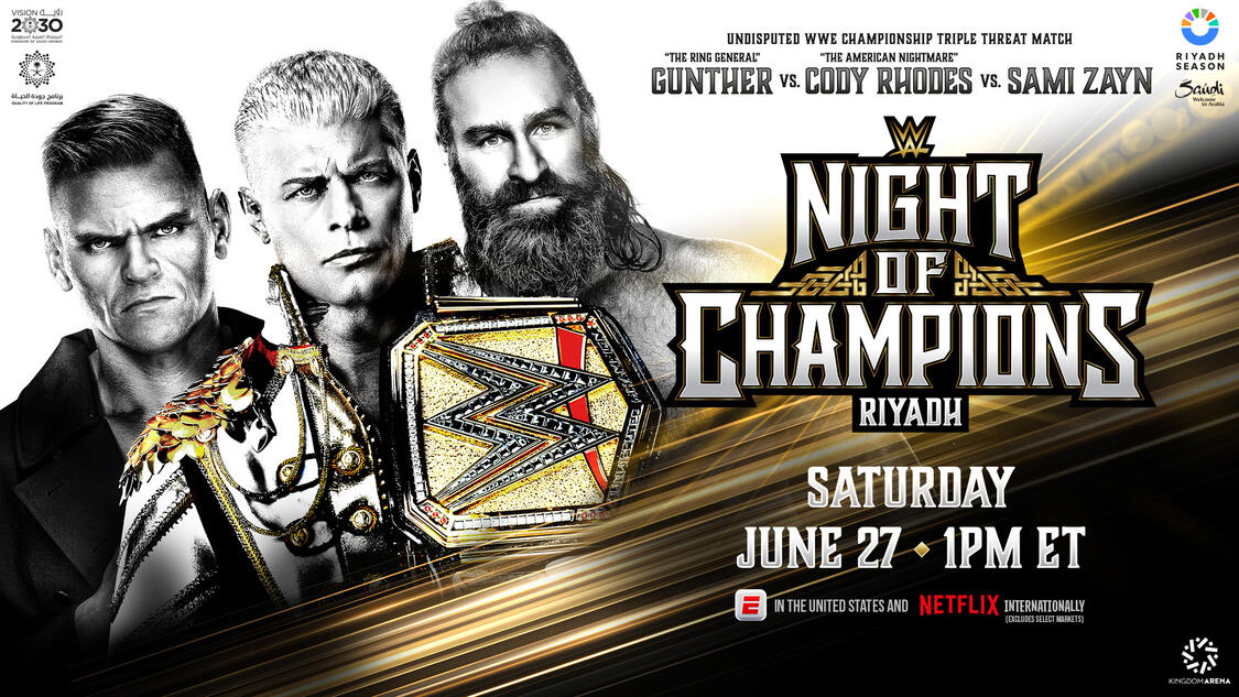 WWE Raw Finalizes Match Card for Night of Champions in London