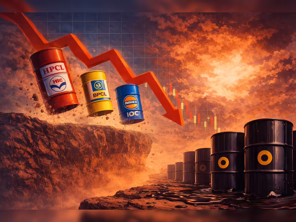 IOC, BPCL And HPCL Shares Slide As Middle East Crisis Pushes Crude To Multi-Year Highs