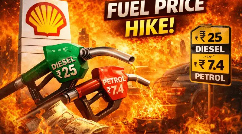Shell shocks consumers with ₹25 diesel hike across India