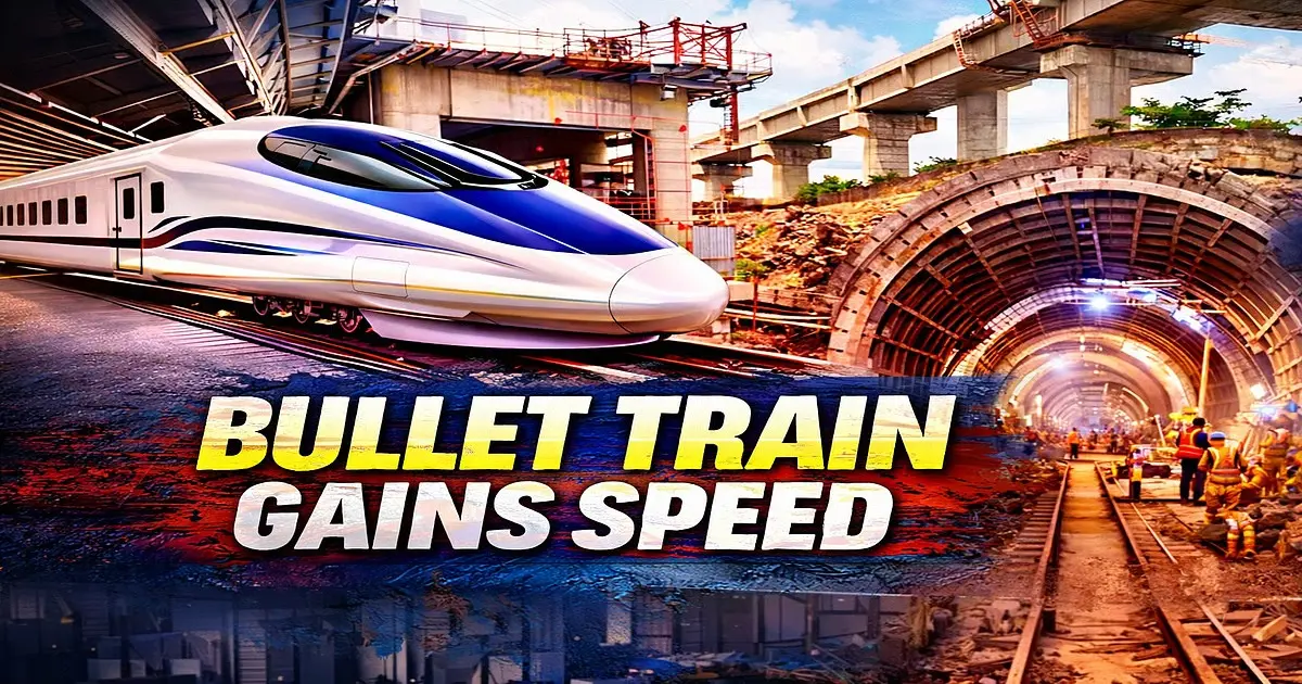 Mumbai-Ahmedabad Bullet Train Tunnel Work Advances With 5 Km Excavation Completed