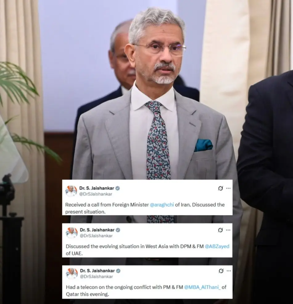 Diplomacy In Action: Jaishankar’s Urgent Calls With Iran, UAE And Qatar Amid Crisis