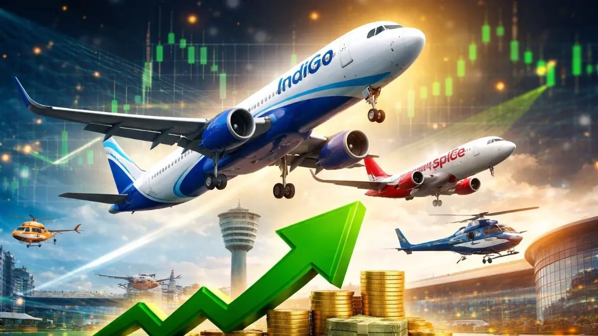 Aviation Stocks Take Flight: IndiGo And SpiceJet Lead Market Surge