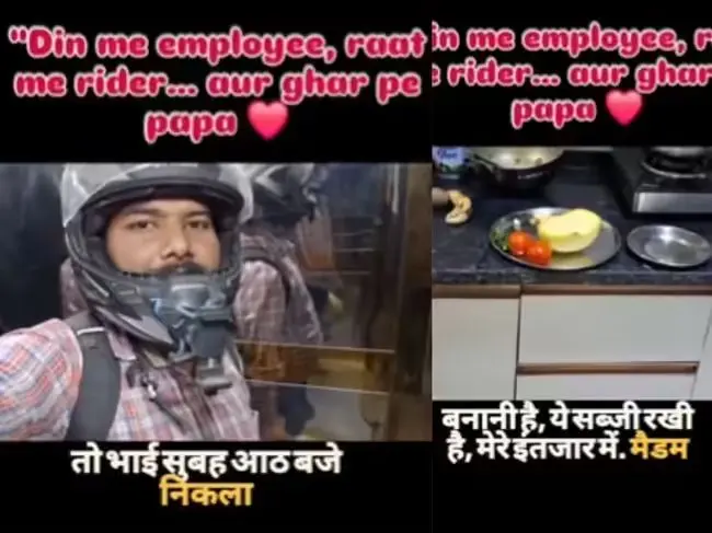 Viral Video Shows Father Balancing Office Job And Rapido Rides To Pay EMIs
