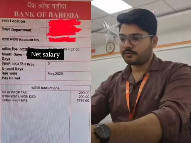 Bank Of Baroda PO’s 40-Day Salary Slip Goes Viral With Perks Galore