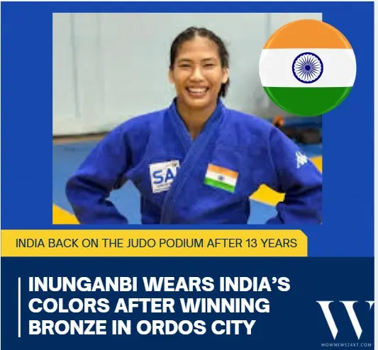 Bronze Breakthrough: Inunganbi Ends India’s 13-Year Judo Drought At Asian Championships