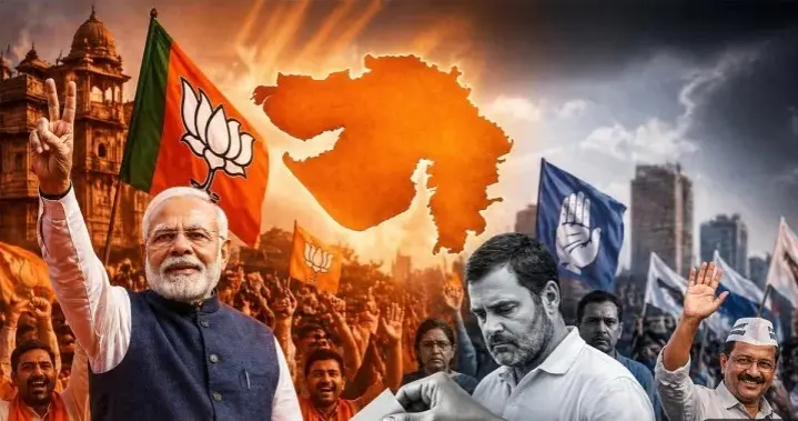 Gujarat Civic Elections 2026: Opposition Faces Declining Presence Amid BJP Gains