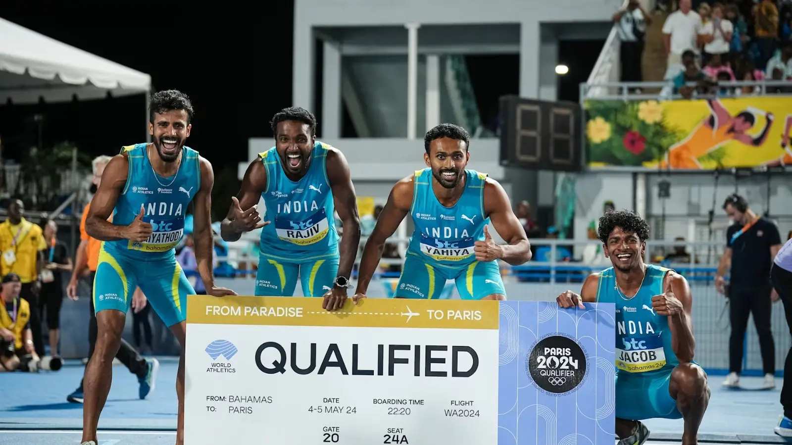 Indian 4x400m Squad Delivers Season-Best In Thrilling Qualification Round