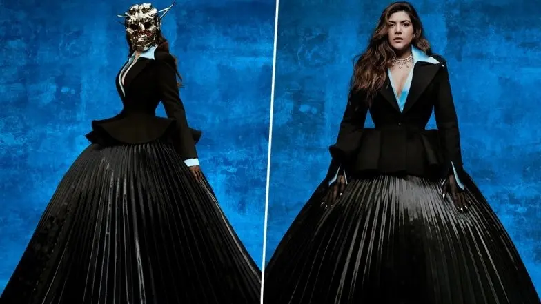 Ananya Birla Stuns At Met Gala Debut In Black Gown And Metallic Mask