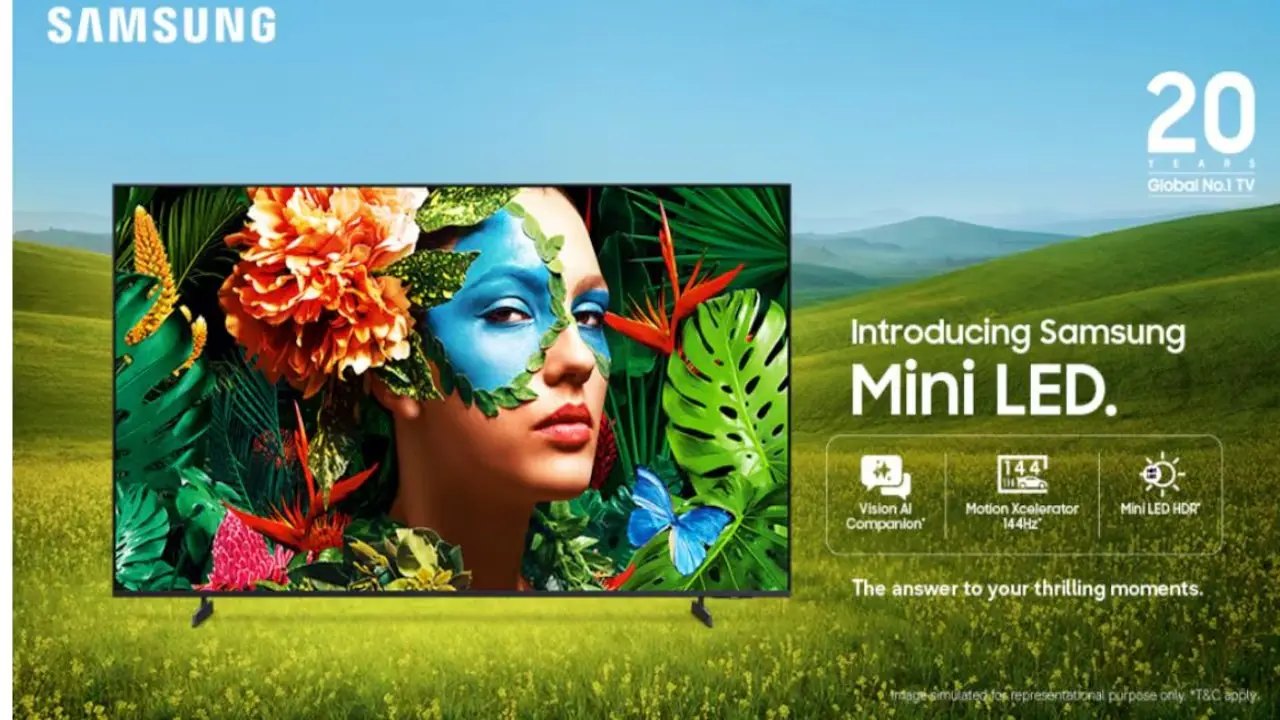 Samsung Launches AI-Driven Mini LED TVs In India At ₹42,990