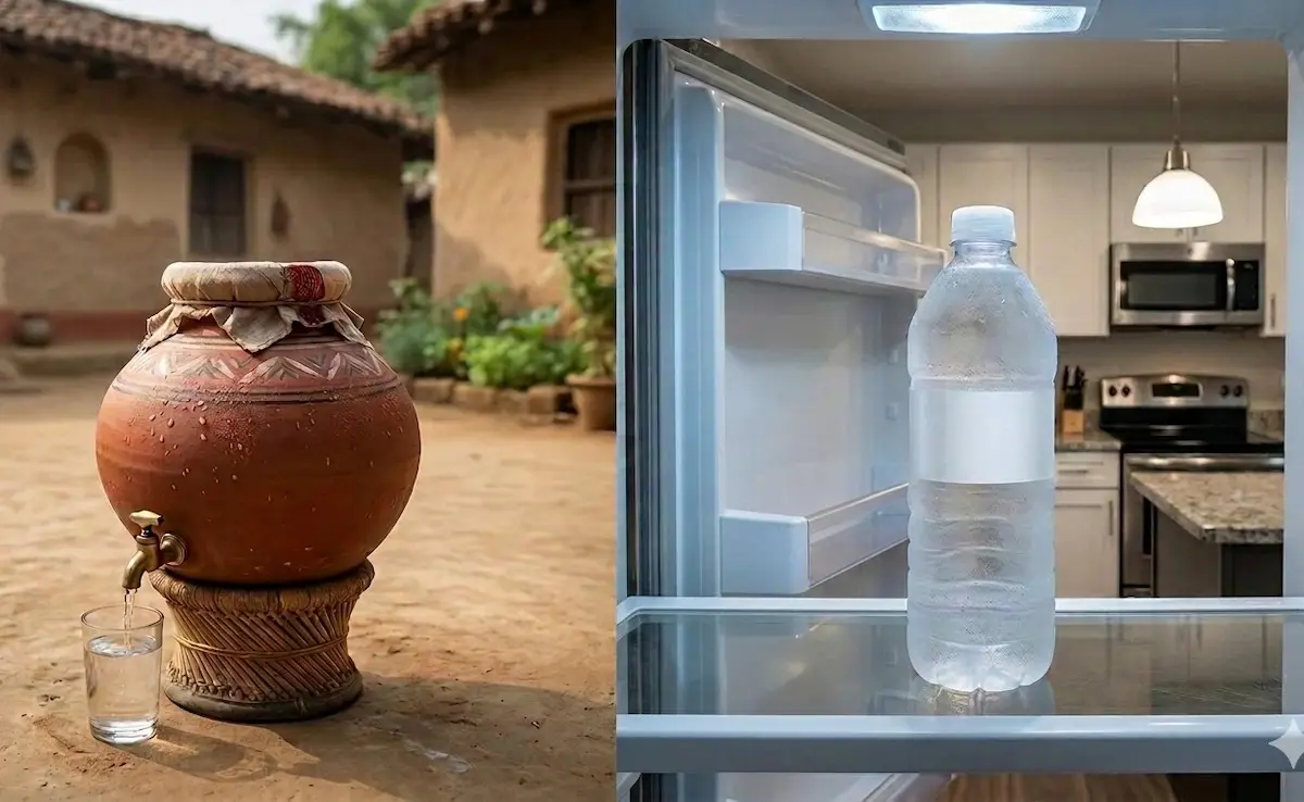 Matka Water’s Natural Cooling And Mineral Enrichment Versus Refrigerator Water’s Instant Chill