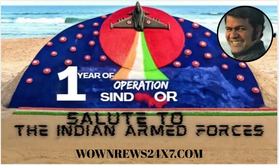 Sudarsan Pattnaik Crafts Patriotic Sand Art As Operation Sindoor Marks First Anniversary