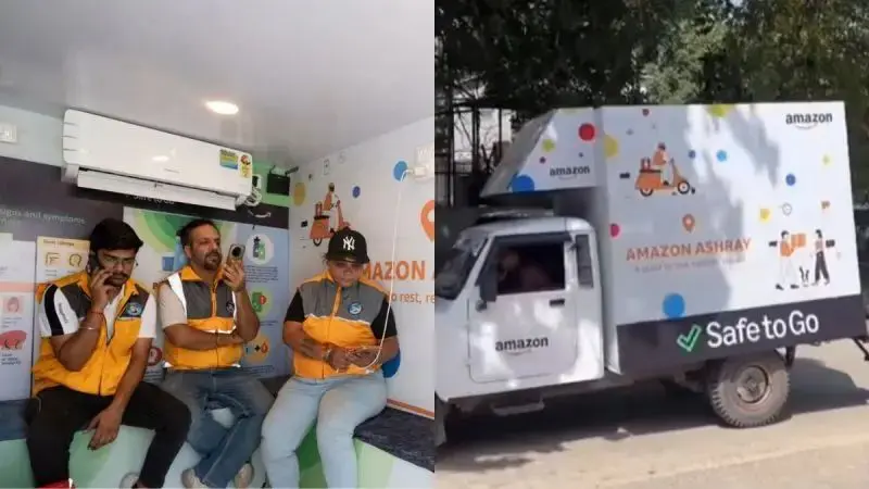 Cool Stops, Hot Roads: Amazon To Triple Its Ashray Rest Centres For India’s Delivery Drivers