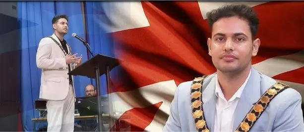 History In A Town Hall 23 Year Old Tushar Kumar Becomes Uk’s Youngest Indian Origin Mayor