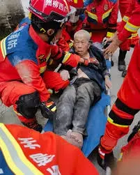 Quake, Collapse, Survival: 91-Year-Old Pulled Alive From Rubble In China’s Guangxi
