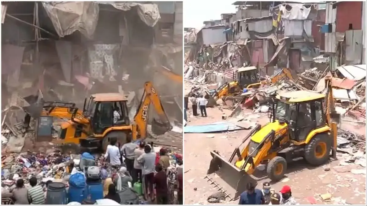 Bulldozers In Bandra: Western Railway Launches Anti-Encroachment Drive Amid Protests