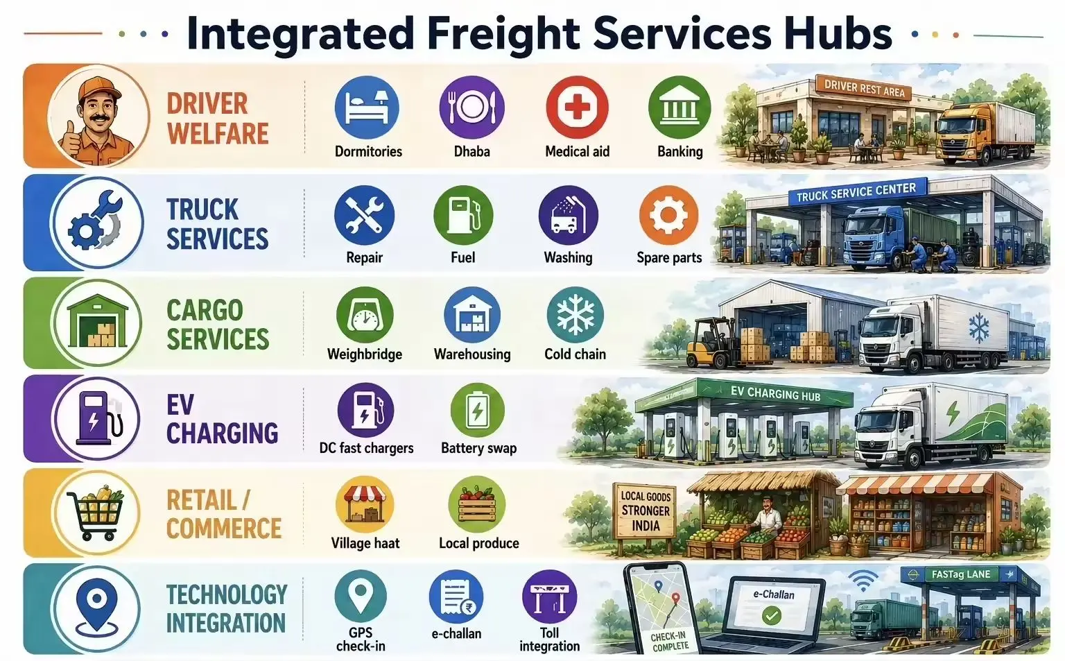Who Stops Where? India’s Freight Crisis Highlights Urgent Need For Safer Highway Hubs