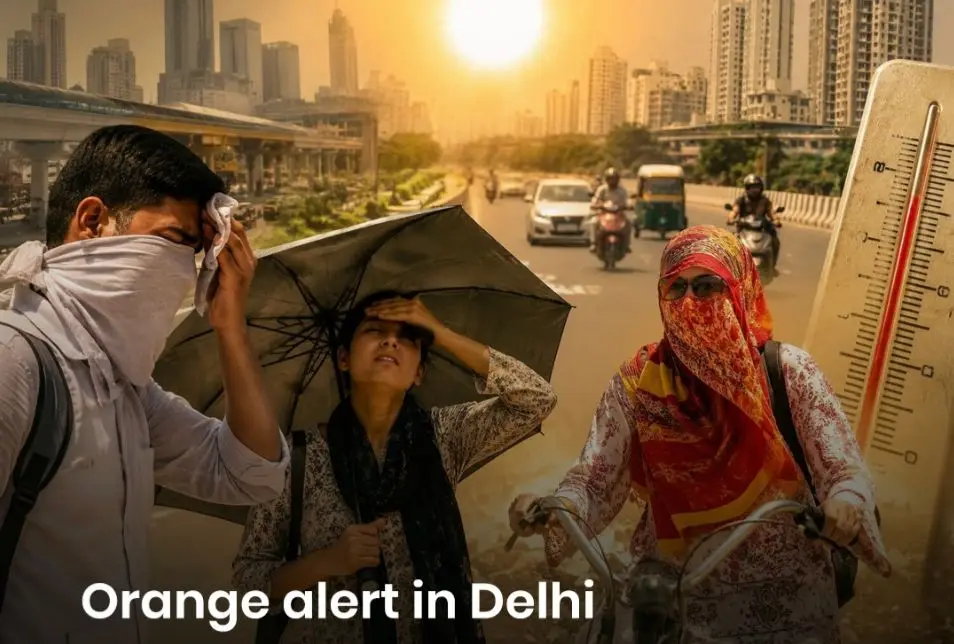 IMD Issues Orange Alert As Delhi Faces 43°C Heatwave, Rain Predicted Later This Week