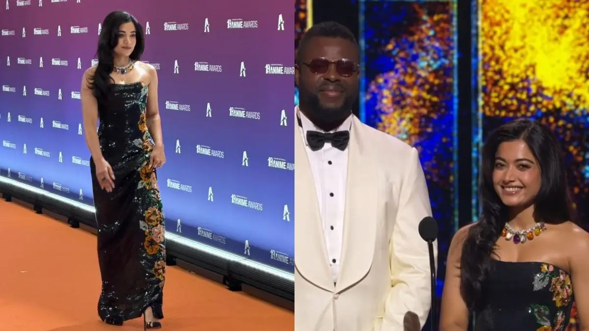 Rashmika Mandanna And Winston Duke Present Best Animation Award At Anime Awards 2026 In Tokyo