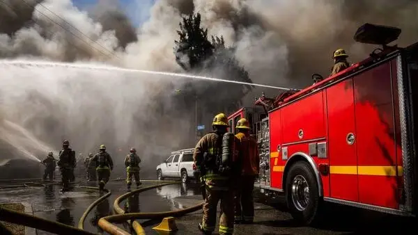 Shelter In Place: Huge Industrial Fire Chokes South Gate