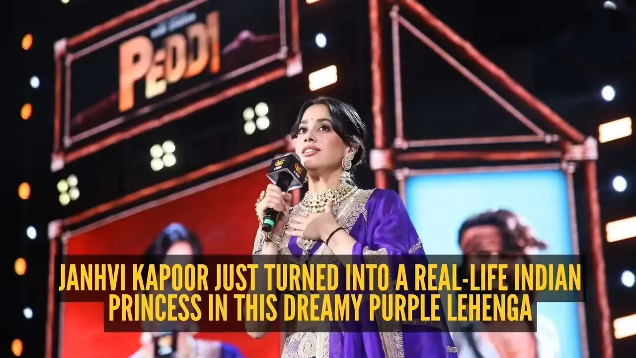 Royal In Rhythm: Janhvi Kapoor Channels Modern Indian Princess At Peddi Launch