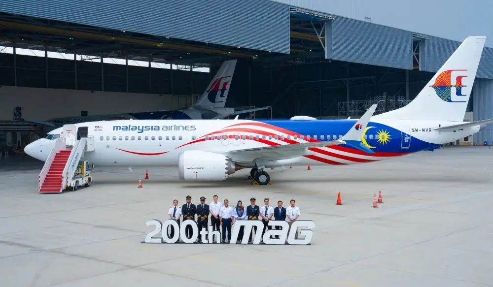 Malaysia Airlines Hits 200-Jet Milestone As New Boeing 737-8 Joins The Fleet