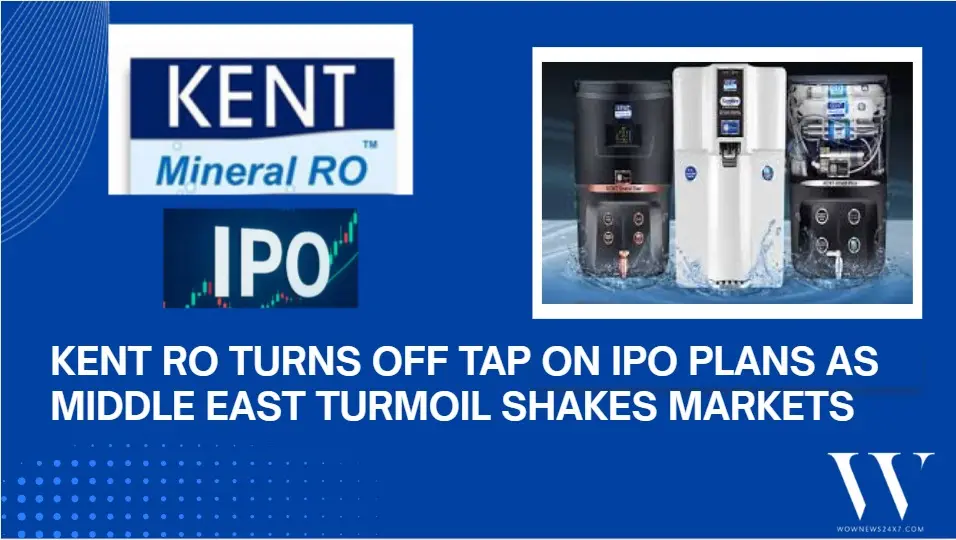 IPO Pipeline Gets A Filter: Kent RO Steps Back From Listing Amid Uncertain Market Waters