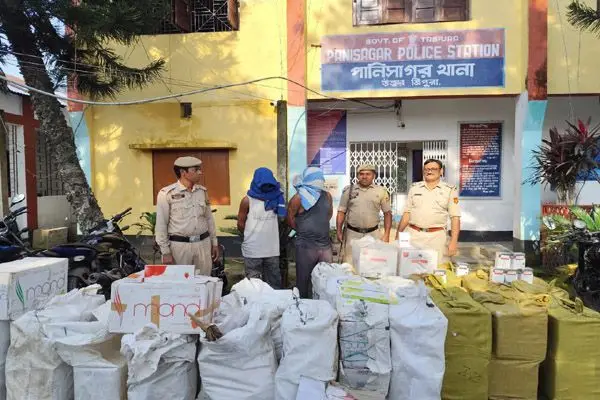 Huge Burmese Cigarette Cache Seized In North Tripura, Police Flag Expanding Cross Border Trade