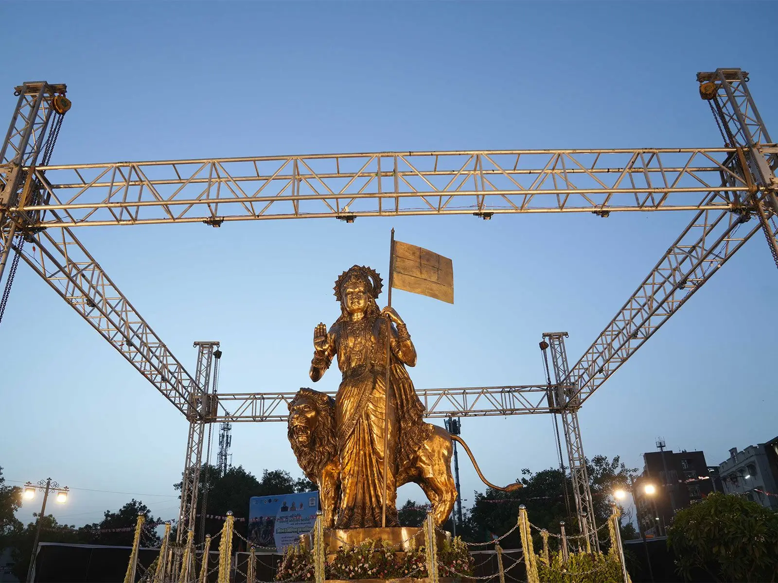 Bharat Mata At Vadaj: Amit Shah Unveils New Sculpture As Ahmedabad’s Civic Landmark