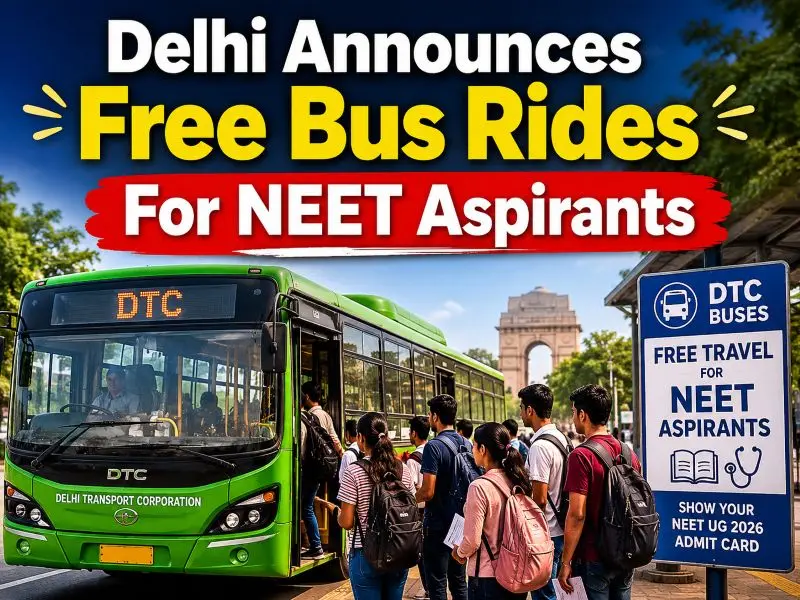 Delhi Government Offers Free Bus Travel For NEET-UG Re-Exam Candidates On June 21