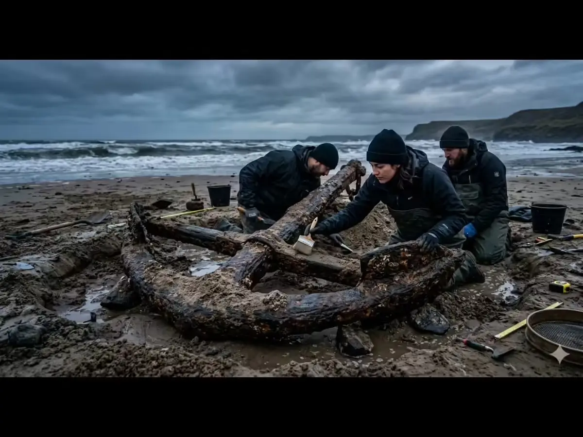 Lost at Sea, Found in Sand: 2,000‑Year‑Old Roman Anchor Emerges From North Sea Depths