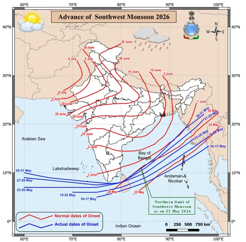 Monsoon Drumroll: Widespread Rain, Thunderstorms Set The Stage For Early Surge