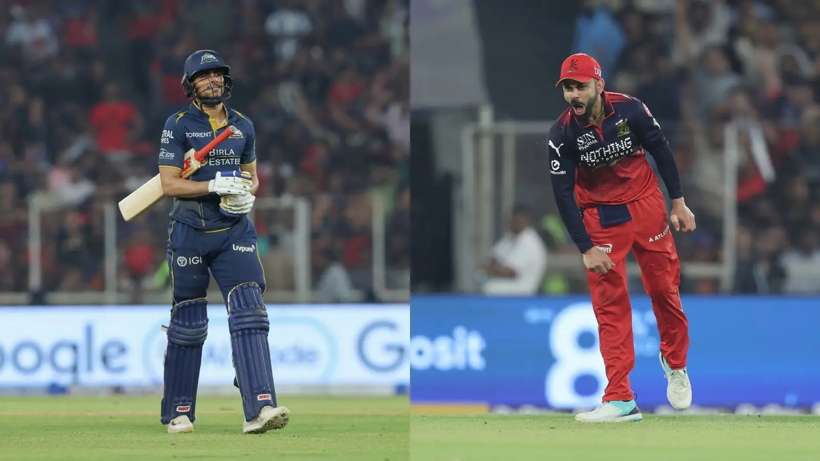Kohli’s Passionate Roars Steal Spotlight After Gujarat Titans Lose Gill And Sudharsan Quickly