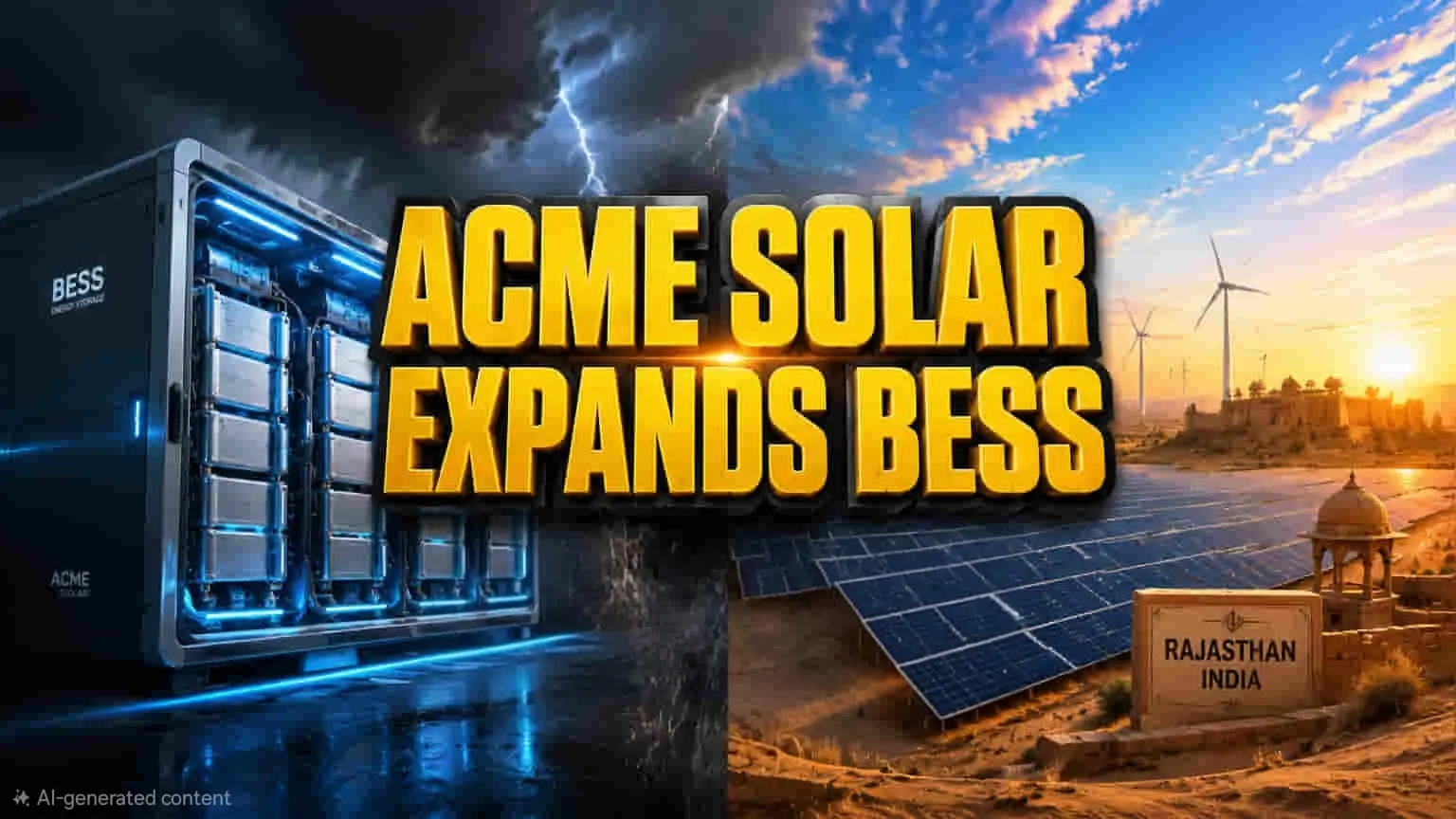 Storing The Sun: Acme Solar’s New Phalodi BESS Boosts Capacity To 266 MW