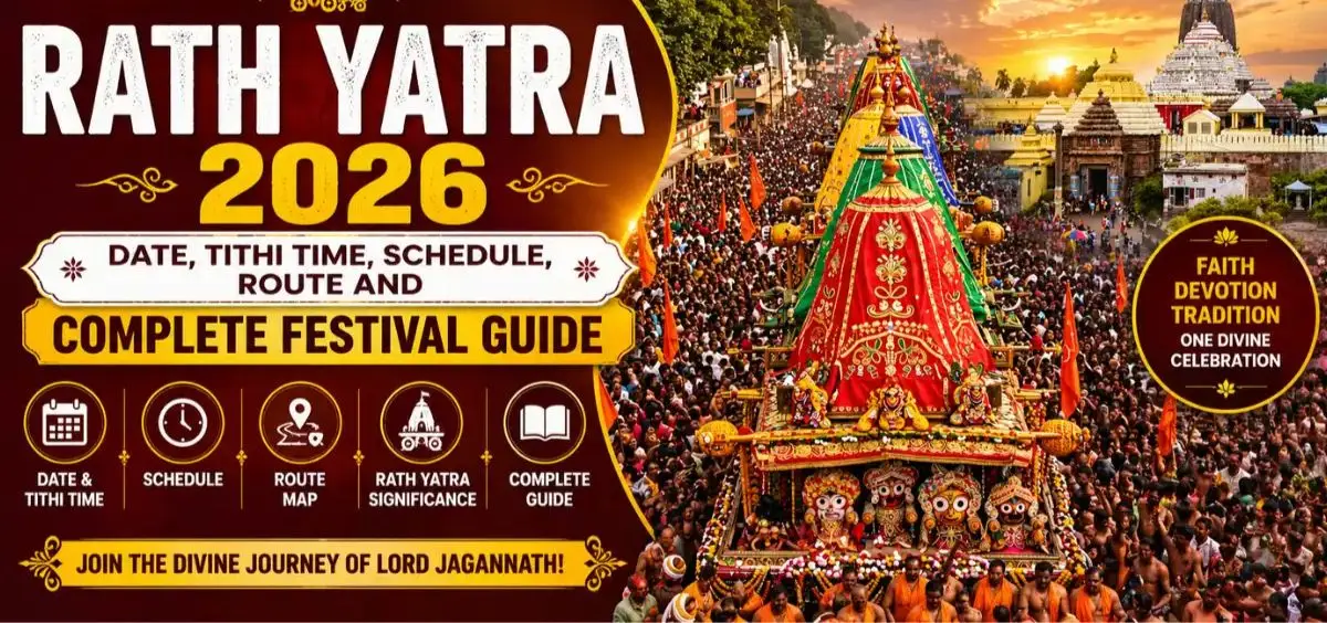 Shree Jagannath Rath Yatra 2026 Scheduled to Begin on July 16 in Puri