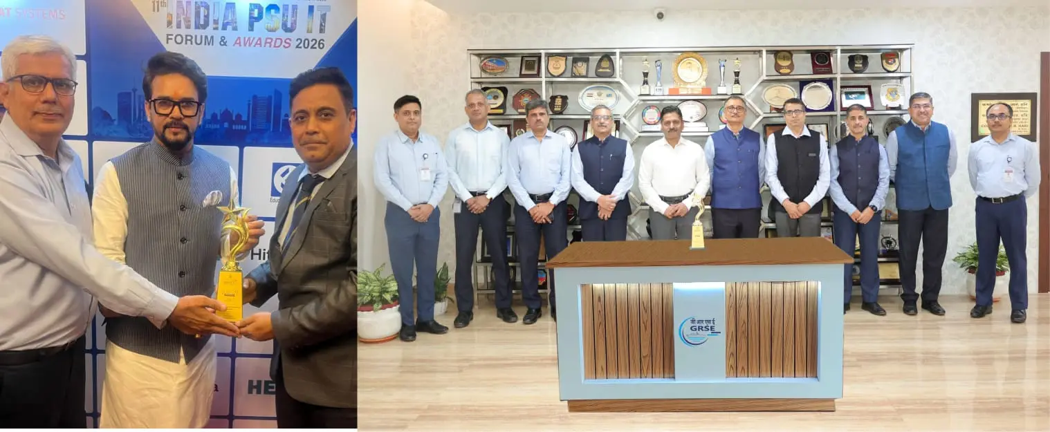 GRSE Wins Best IT Implementation Project at Governance Now Awards