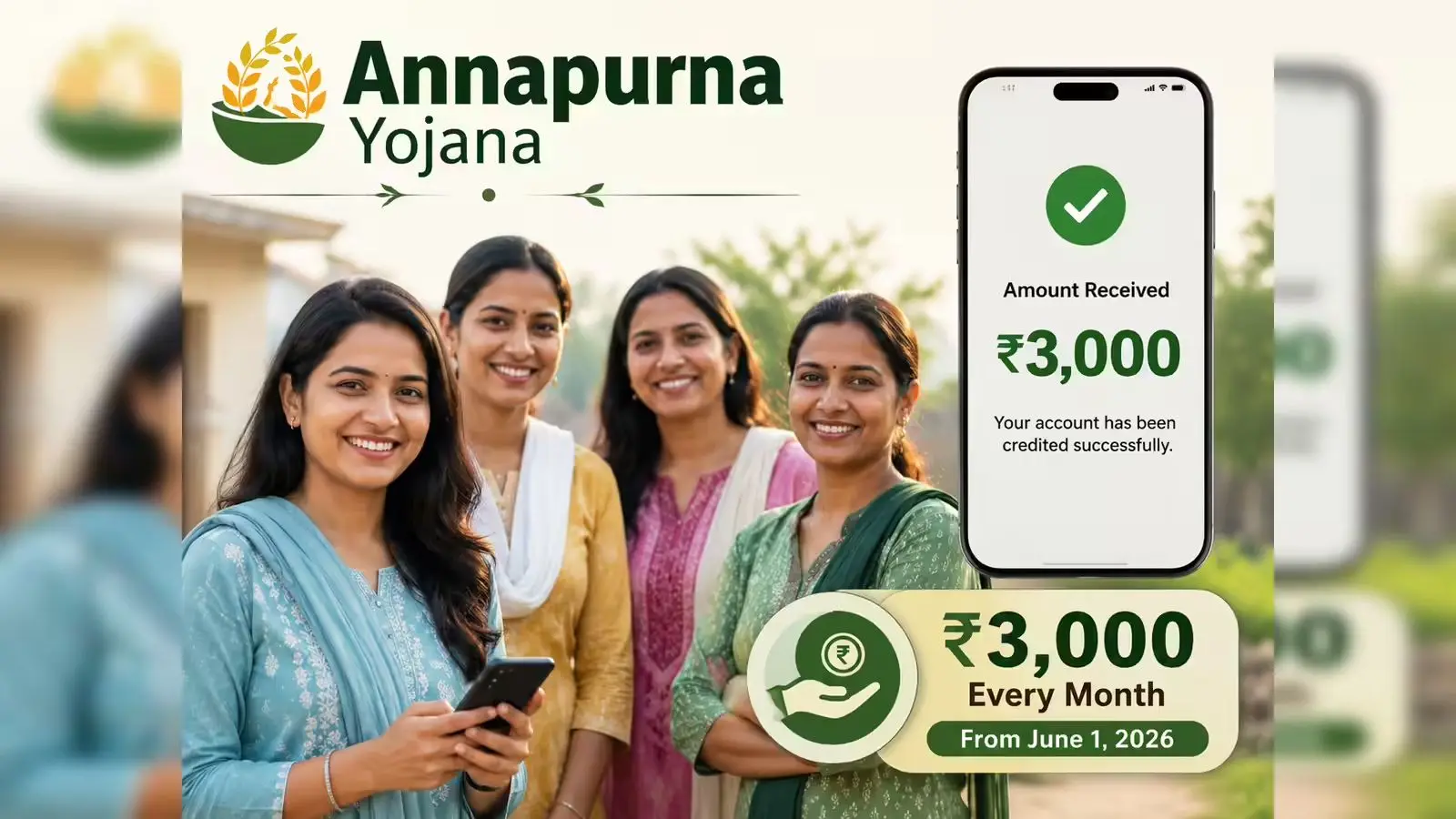 Bengal Launches Annapurna Yojana: Women to Get ₹3,000 Monthly Aid