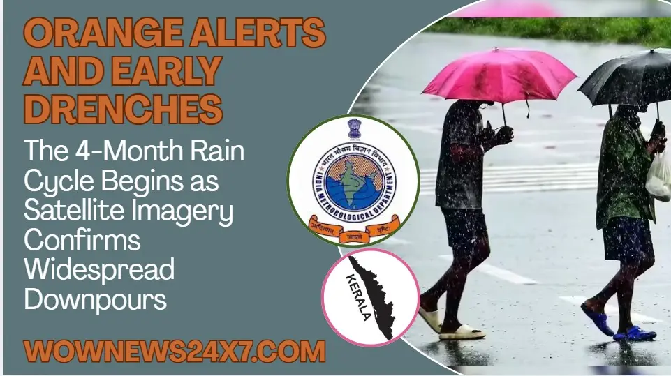 Southwest Monsoon Arrives in Kerala to Start Four-Month Rain Season