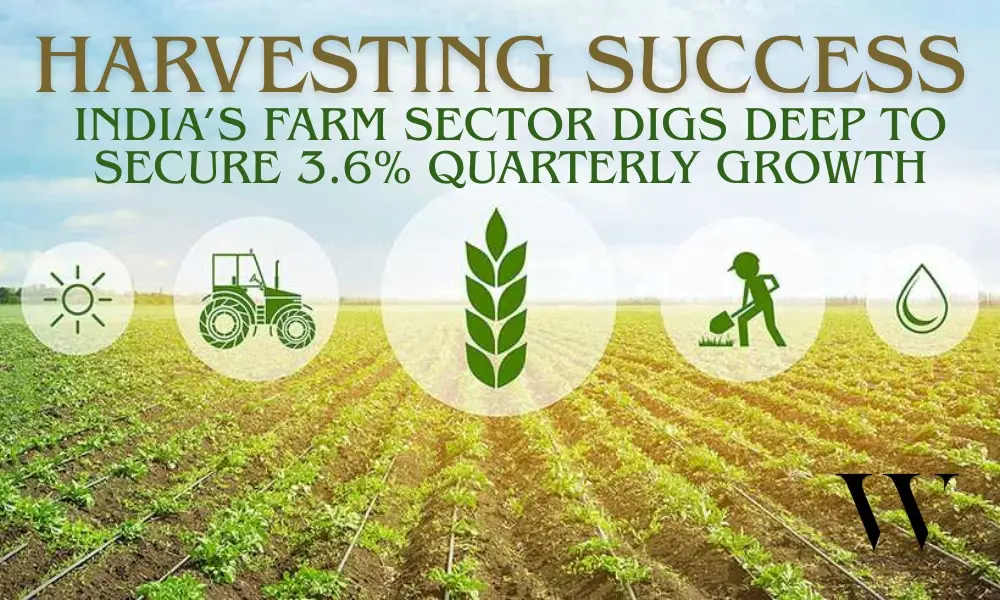 India Farm Sector Growth Hits 3.6% in March Quarter