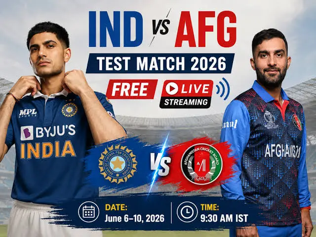 India Hosts Afghanistan in Historic One-Off Test Match Today