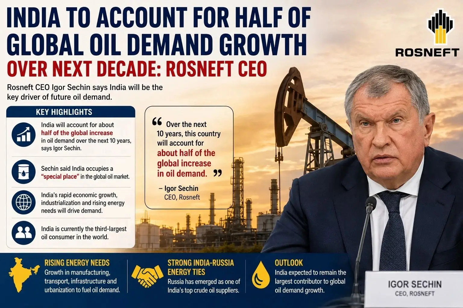 Fueling the Future: India to Drive Half of Global Oil Demand Growth