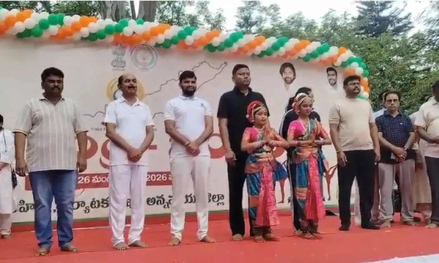 Mass Turnout at Horsley Hills for Statewide Yogandhra Programme