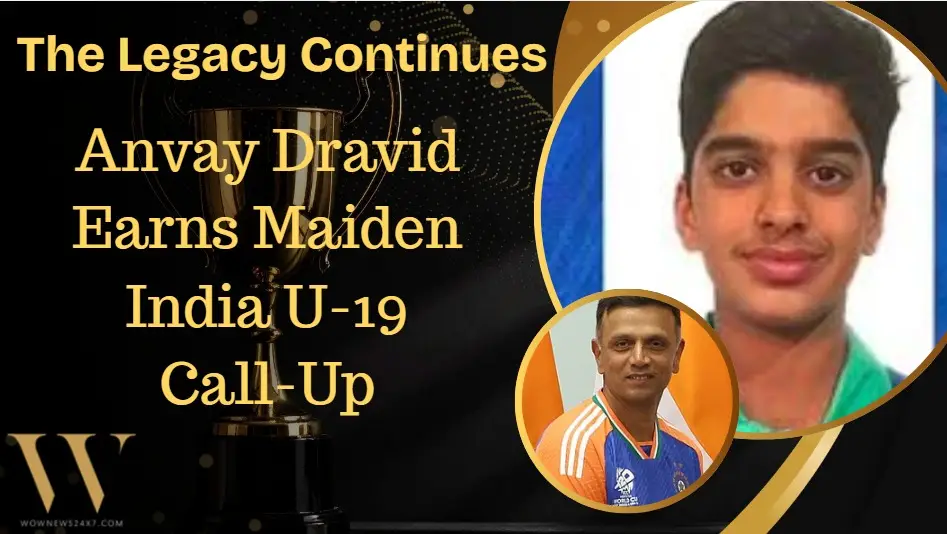Anvay Dravid Named in India Under-19 Squad for Sri Lanka Tour
