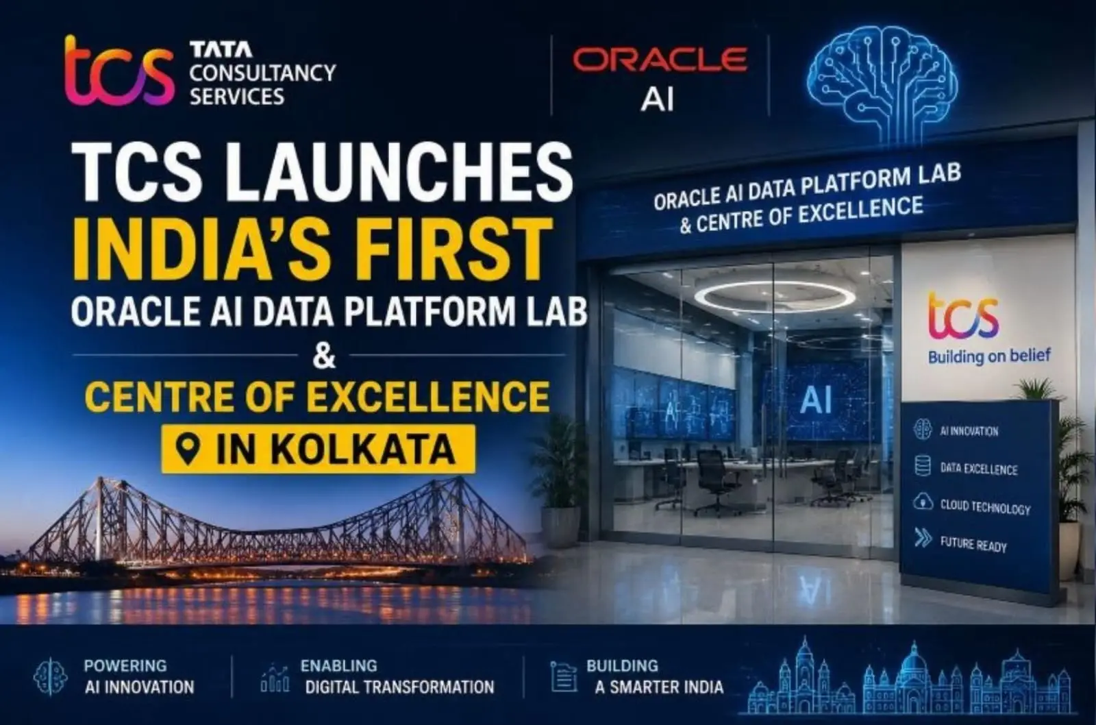 TCS to Expand Oracle AI Data Labs Across India After Kolkata Launch