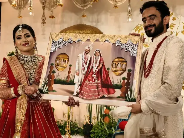 Live Wedding Painting Trend Sweeps Across Indian Marriage Ceremonies